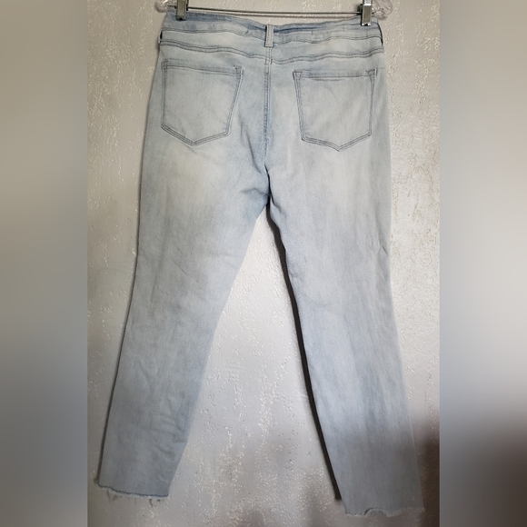 NYDJ AMI SKINNY ANKLE  Stars 🌟 Details Light Denim Blue Jeans Size 8P - Picture 3 of 11